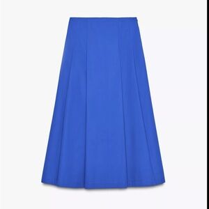 Pleated Midi Skirt Women - Size S